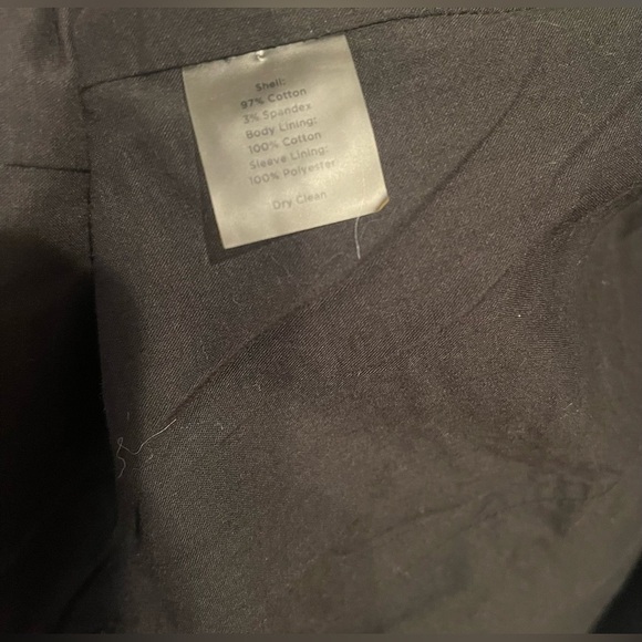 Talbots Black and White Lace-Patterned Jacket Women’s Size 8 - Picture 6 of 6